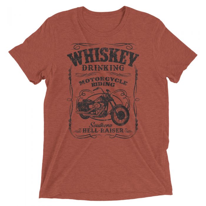 whiskey motorcycle t-shirt
